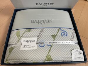 新品　未使用品　箱入　BALMAIN バルマン シルク混わた入り肌掛けふとん　布団 150×190cm SILK 暖かい　保温　 シングル　グレー　日本製