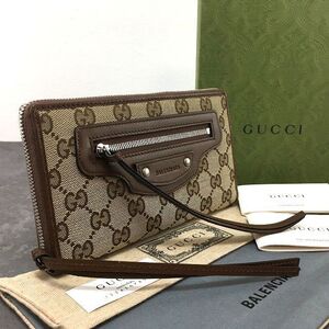 送料込み！ 未使用品 GUCCI ジップウォレット 681710 BALENCIAGAコラボ 箱付き 102