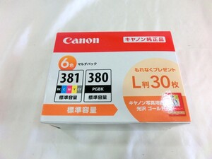 1000円スタート インクカートリッジ CANON BCI-381+380 6色マルチパック キャノン 標準容量 未開封品? 外箱付 WHO HH1001