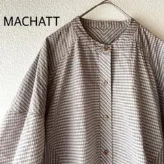 g0247 マチャット【F】スタンドカラー オーバーシャツ ナイロンジャケット