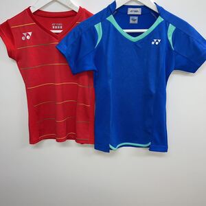 ◆極美品◆YONEX 速乾性半袖シャツ2枚セット　サイズ両方S