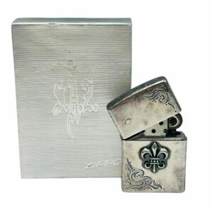 【Zippo/ジッポー】オイルライター クロス/十字 シルバー アラベスク★51595