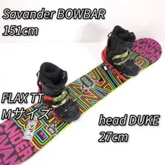 Savander メンズ スノーボード セット BOWBAR 151cm