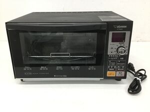 ●代TW176-120【通電確認済】ZOJIRUSHI オーブントースター ET-GM30 象印マホービン こんがり倶楽部 ブラック 黒 2019年製 /a