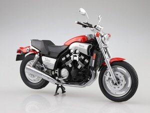 アオシマ 完成品バイク 1/12 Yamaha Vmax ファイアーレッド