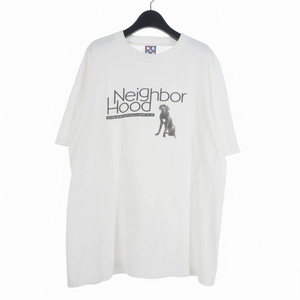 ネイバーフッド NEIGHBORHOOD 98年 アーカイブ Dog tee 犬 Tシャツ 半袖 プリントロゴ クルーネック L ホワイト 白 メンズ