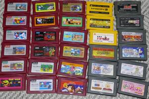 GBA◆ゲームボーイアドバンスソフトのみ ３０本セット A　ファミコンミニ多め/　ジャンク