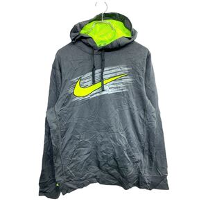 NIKE パーカー Sサイズ ナイキ プルオーバー グレー プリント 古着卸 アメリカ仕入 t2411-3268