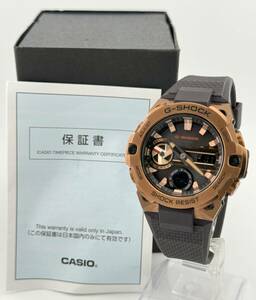 「カシオ　1円～」　「CASIO」　GST-B400MV-5AJF　ジーショック　プレシャスハート　ソーラー　腕時計　稼働　メンズ　B10H529