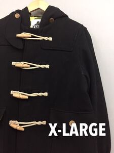 エクストララージ X-LARGE ダッフルコート カモフラージュ ブラック メンズ Mサイズ !&