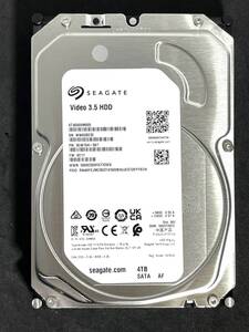 【送料無料】 ★ 4TB ★　ST4000VM005　/　Seagate 【 使用時間： 10 ｈ】2023年製 新品同様 Video 3.5インチ内蔵HDD　AVコマンド対応 SATA