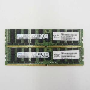 SAMSUNG 64GB DDR4-2666 MEMORY M386A8K40BM2-CTD （2枚セット）合計128GB　動作確認済 複数枚あり