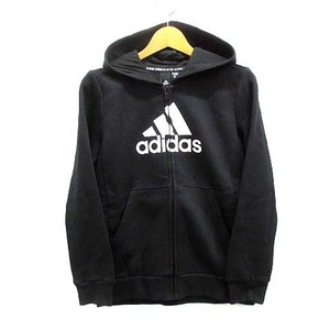 未使用品 アディダス adidas マストハブ フリース フルジップ パーカー スウェット GE0644 ブラック 黒 140 子供服 キッズ