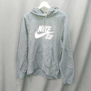 ◇ ⊇ NIKE ナイキ 裏起毛 綿混合 長袖 パーカー サイズS ブラック メンズ E