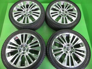 PCD114.3 トヨタ 80系 ハリアー純正 7j/+35 ハブ約60㎜ ミシュラン X-ICE3 245/40R19 約8～9分山 4本セット! 中古 流用などに!