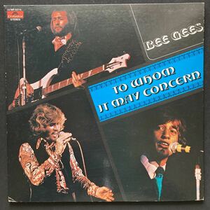 LP BEE GEES / TO WHOM IT MAY CONCERN