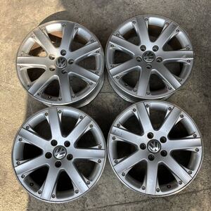 【0112】中古アルミホイール★17インチ　7.5J　フォルクスワーゲン純正　17×7.5J　ET47　PCD112　5穴　ハブ径57　4本セット