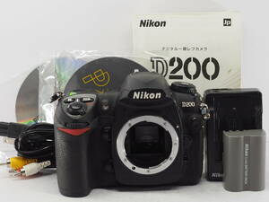 ★特上品★ ニコン NIKON D200 ボディ ★完動品 ★バッテリー チャージャー 取扱説明書付き＃A484