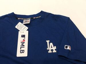 L サイズ　新品　MLB ドジャース　半袖 Tシャツ ブルー　大谷　コットン　ロサンゼルスドジャース　青