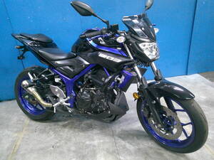 YAMAHA MT-03 黒/青 車検残R7/1月 エンジン始動動画 名変で乗れます 半額配送キャンペーン 現状渡し諸経費￥0- 横浜 P-Yard 045-507-6300