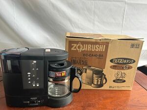 52 ZOJIRUSHI EC-CA40 象印 珈琲通 ミル付きコーヒーメーカー 0.54L ドリップ式 コーヒーマシン ブラック 家庭用 通電確認済み 120サイズ