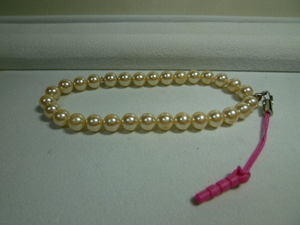 真珠　ピンク系　真珠系　ストラップ　キーホルダー　男女兼用　真珠男子　真珠女子　