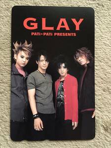 ★未使用美品★GLAY　パチパチ　テレカ（A）　PATIPATI　テレフォンカード　テレホンカード