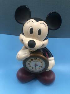 Disney Time ウォルトディズニー カンパニー 目覚まし時計 ミッキーマウス おしゃべり 置物 インテリア レトロ　　450193