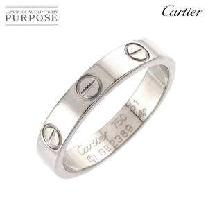 カルティエ Cartier ミニラブ #51 リング K18 WG ホワイトゴールド 750 指輪 Mini Love Ring 90259848