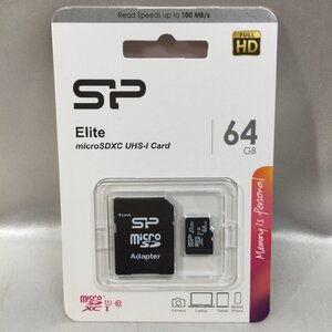 【未使用品/TO】SiliconPower シリコンパワー SP Elite マイクロ SDXCカード UHS-Ⅰ 64Gb SP064GBSTXBU1V10SP　MZ1118/0003