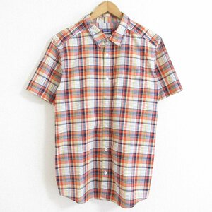 美品 patagonia パタゴニア GO TO SHIRT チェック柄 半袖 ゴートゥーシャツ 52690 L マルチカラー ◆