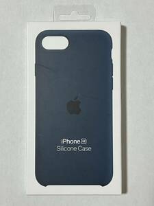 ◆新品◆Apple純正◆iPhone 7 / 8 / SE シリコンケース（アビスブルー）