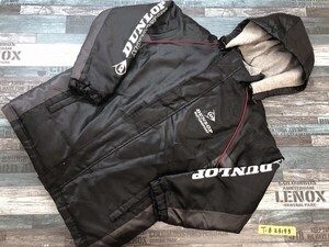 DUNLOP ダンロップ キッズ ライナー付き ベンチコート 150 黒グレー