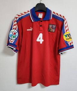 ユーロ96 チェコ Czech(A)#11ネドベド 半袖 正規PUMA euro 1996仕様 L