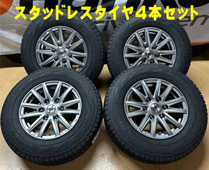 【送料込み】195/80R15 タイヤ・ホイール4本SET！数量限定 特価商品 【23年製】HANKOOK ハンコック RW06 冬用*スタッドレス ハイエース 