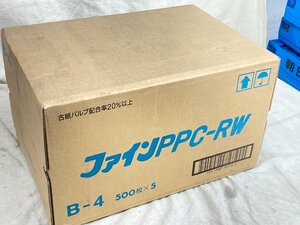 11-01-A25 ★AH オフィス用品 古紙 パルプ配合 ファインPPC-RW B-4 500枚×5 未開封 まとめ売り長期保管 事務用品 消耗品 未使用品