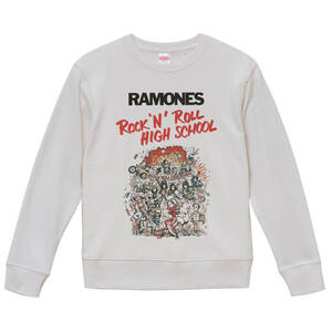 【Lサイズ 新品 白スウェット】Ramones ラモーンズ Rock 