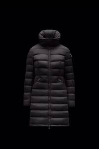 新品 未使用 MONCLER モンクレール Flammette ロング ダウンジャケット 黒 ブラック サイズ1 シリアルナンバー QRコード タグ付き 正規品