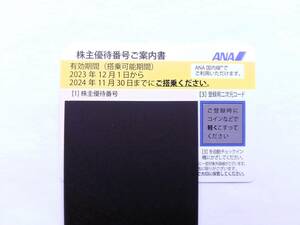 ■送料無料■　全日空ANA株主優待券1枚 有効期限2024年11月末