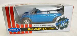 1/43 MINI COOPER ミニクーパー　青／白　ミニカー　WELLY ネクスモデル　ほぼ未使用