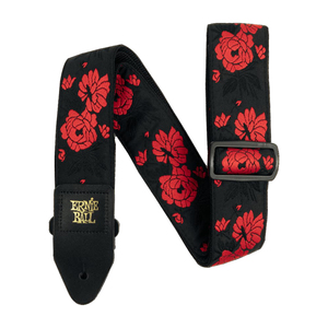 アーニーボール ストラップ ERNIE BALL 5335 TANGO ROSE Jacquard Strap ギターストラップ ジャカード タンゴローズ