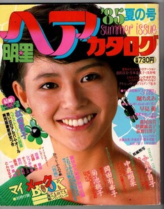 S2880 明星 ヘアカタログ 85夏の号　匿名配送　クリックポスト 1985年 昭和60年 小泉今日子 中森明菜 松田聖子 岡田有希子 水着