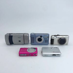 61【他にも出品中】デジタルカメラ 5台セット まとめ売り SONY Cyber-shot OLYMPUS CASIO Canon