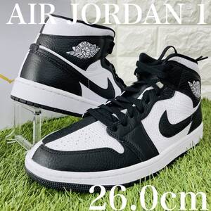 即決 ナイキ ウィメンズ エア ジョーダン 1 ミッド SE オマージュ NIKE WMNS AIR JORDAN 1 MID AJ1 白黒 26.0cm 送料込み DR0501-101