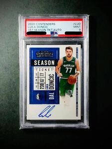 2020 Panini Prizm Contenders Auto Luka Doncic PSA9 直筆サイン 直書き レデ返り