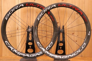 カンパニョーロ CAMPAGNOLO BORA ULTRA 50 カーボン チューブラー シマノ 11S/12S ホイールセット 外幅24.2mm 【【芦屋店】