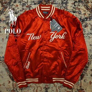 【超希少】 Polo Ralph Lauren MLB New York Yankees Jacket 【L】 ニューヨーク ヤンキース ジャケット 新品 幻 スタジャン 赤 レッド RRL