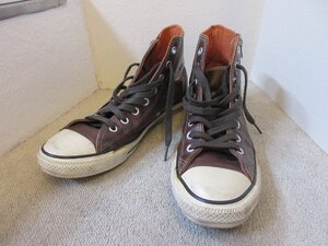 ●1000円～コンバース CONVERSE ALL STAR オールスター ALL STAR HI レザー サイドファスナー 1CK102 スニーカー 　28㎝