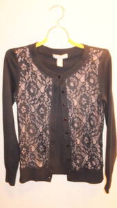 ★BANANA REPUBLIC★ Black ladies tops Size XS バナナリパブリック レディーストップス サイズXS 黒　USED IN JAPAN