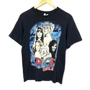 ■anvil製 SPICE GIRLS スパイスガールズ REUNION & WORLD TOUR 2007-2008 両面プリント 半袖Tシャツ 古着 アメリカ アイドル ブラック■